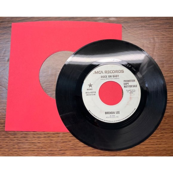 Brenda Lee Rock On Baby 45 Country Pop WLP Promo 1974 MCA 40318 - Picture 4 of 4